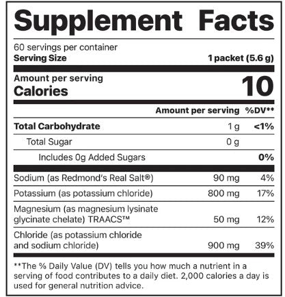 Potassium Cocktail Packets