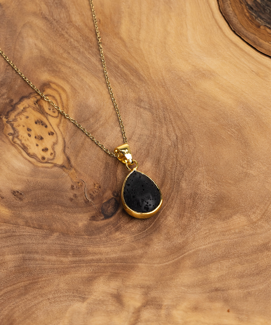 Collar de piedra de lava difusora dHH